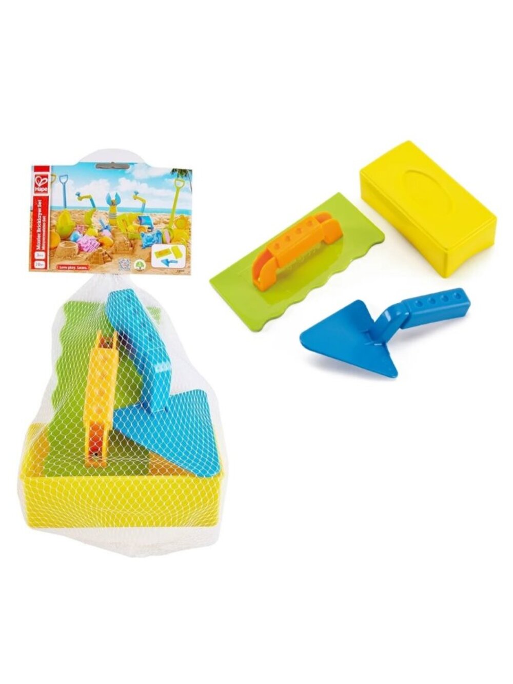 Hape Beach Sand  and Snow Outdoor Toy – Master Bricklayer Set New w/Tag Age 18M